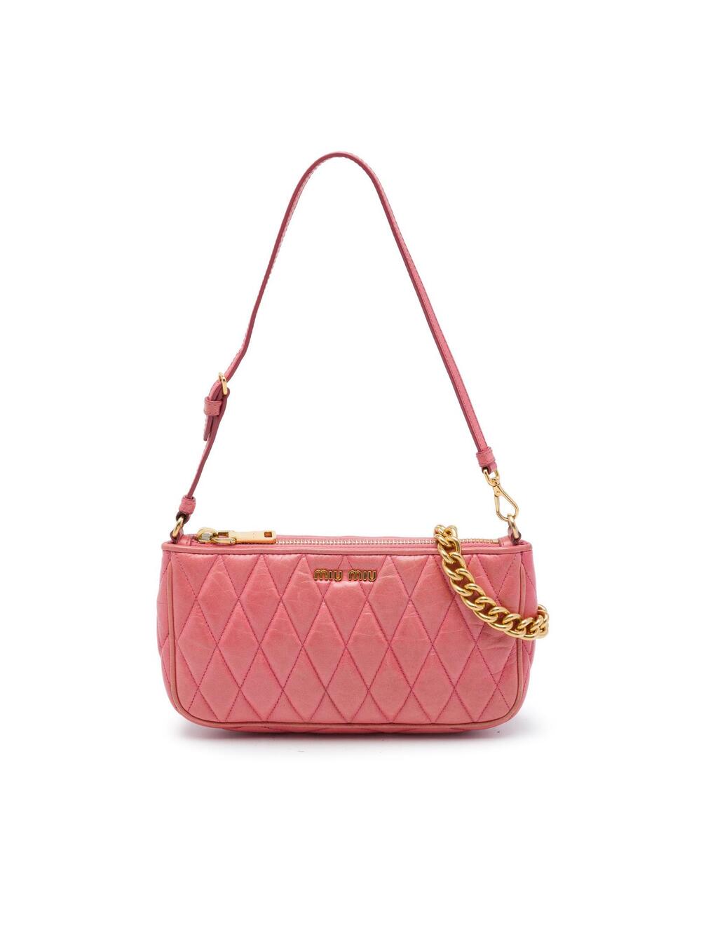 Miu Matelasse Nappa Chain #360861M61B